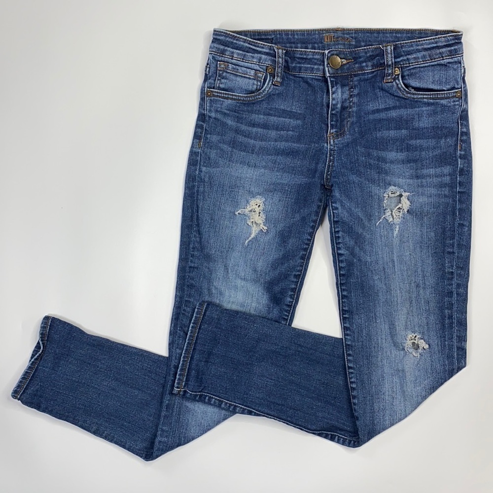 KUT Distressed Skinny Ankle Size 2 KP176MB8